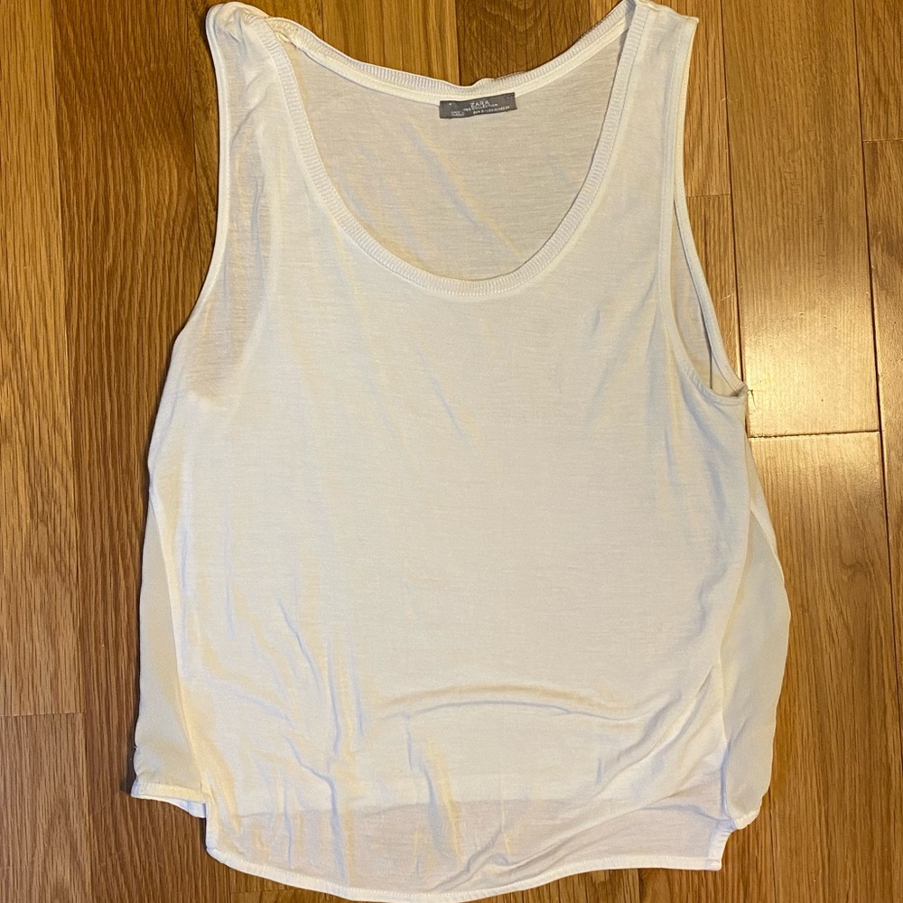 White tank top